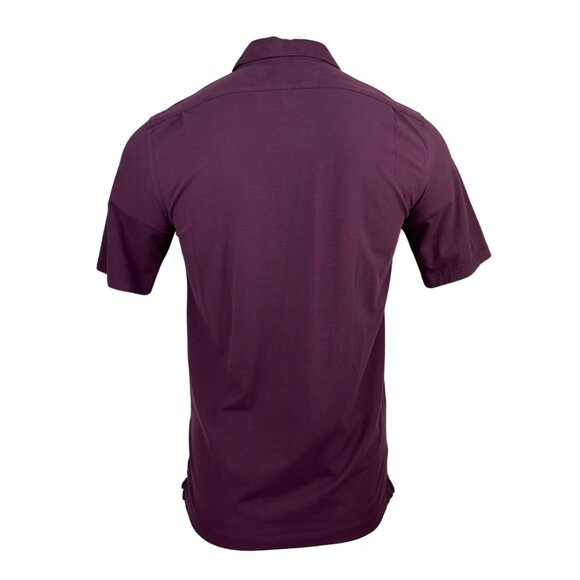 Goodman Burgundy Short Sleeve Button Up Shirt - Picture 2 of 2
